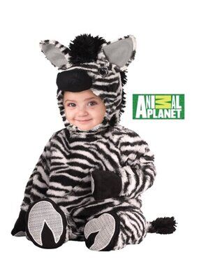 Animal Planet Zebra Baby Costume Size 12-18 Months